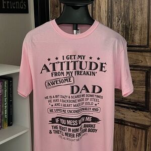 Fruit of the Loom Pink Graphic Tee